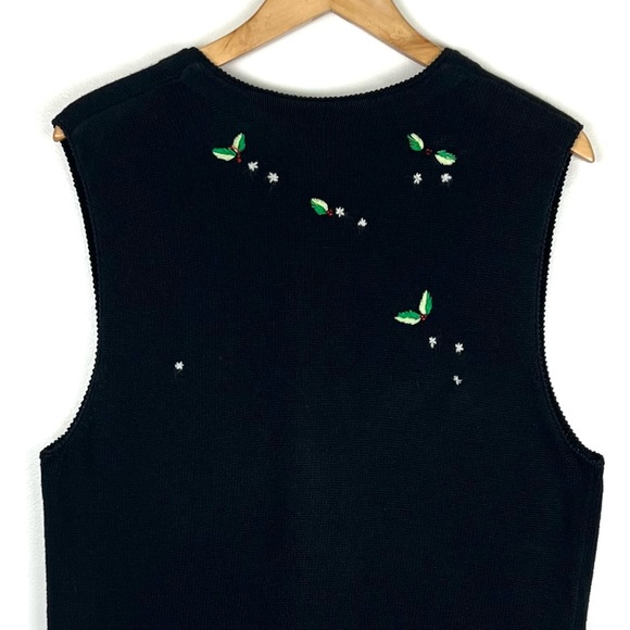 Vintage 1998 Susan Bristol Holiday Santa Sweater Vest - Picture 9 of 14